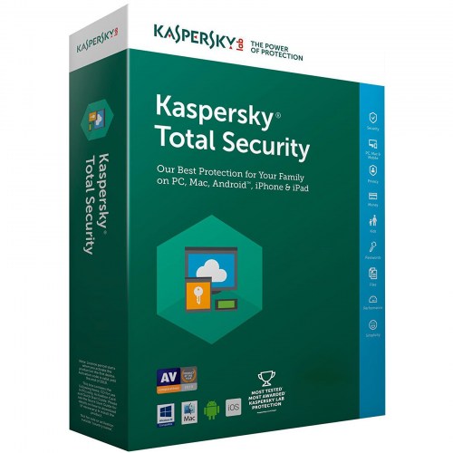 Kaspersky Total Security 3 dispositivos por 1 año